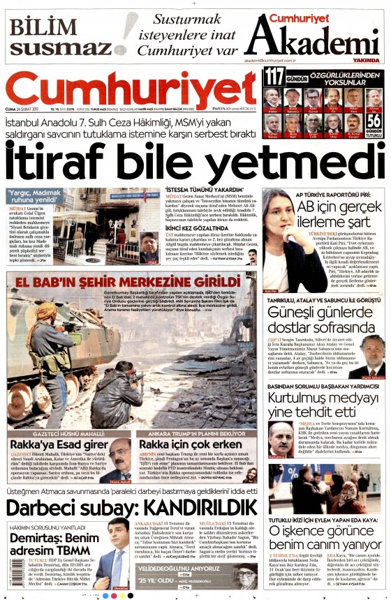24 Şubat 2017 gazete manşetleri - 6