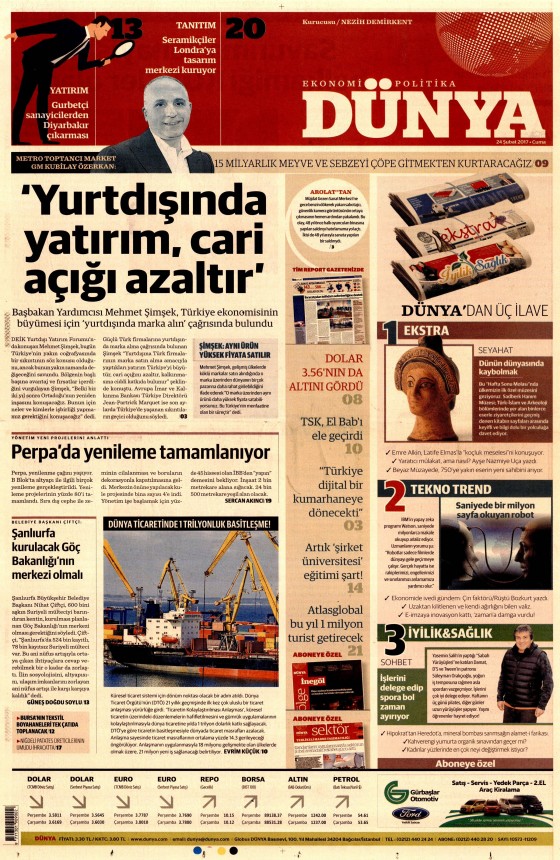 24 Şubat 2017 gazete manşetleri - 3
