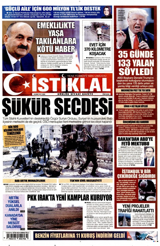 24 Şubat 2017 gazete manşetleri - 5