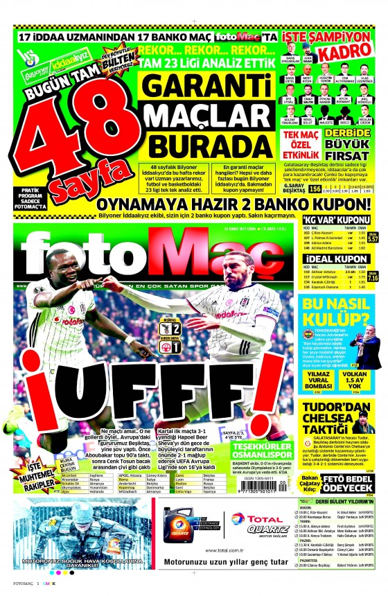 24 Şubat 2017 gazete manşetleri - 8