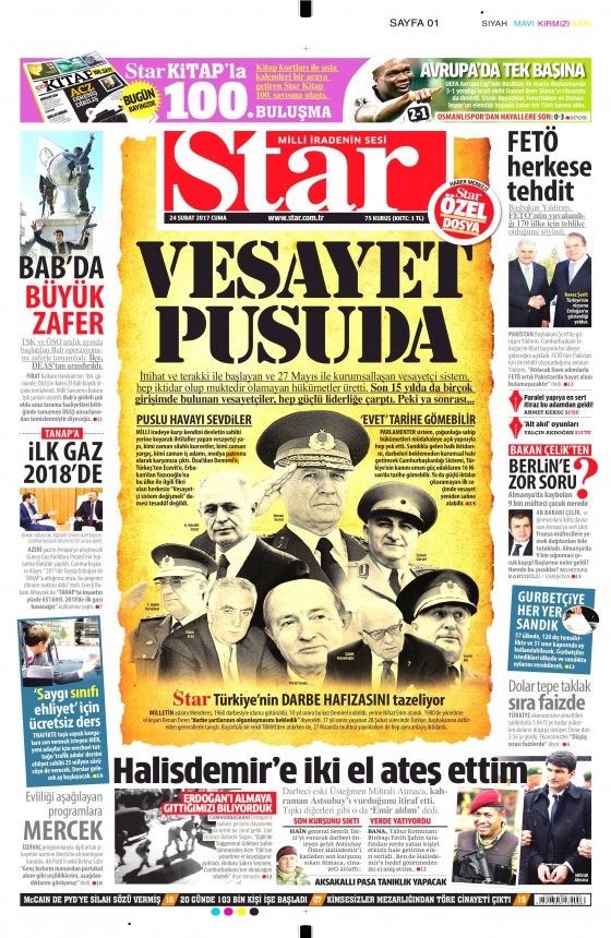 24 Şubat 2017 gazete manşetleri - 9
