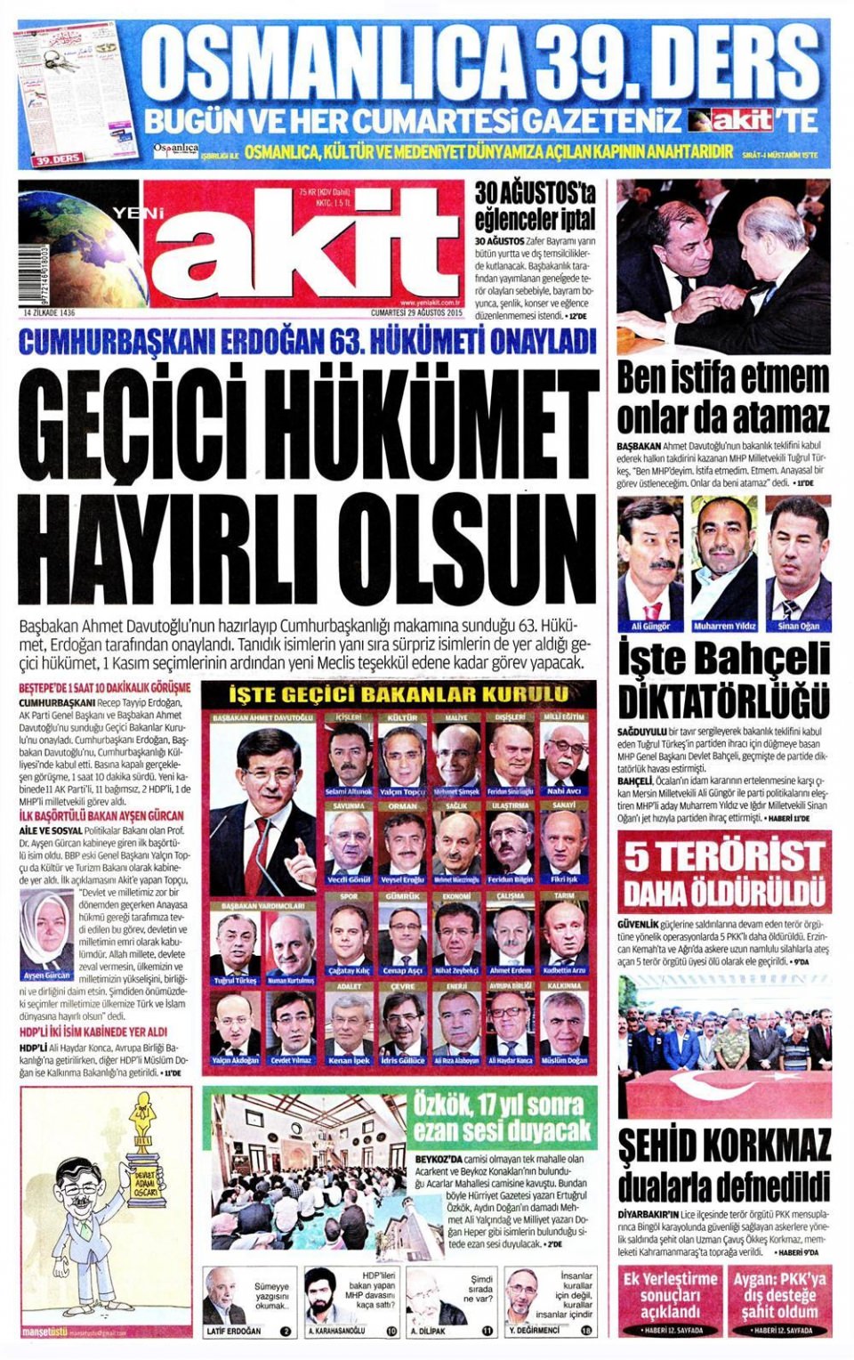 Gazeteler bugün ne yazdı? - 22