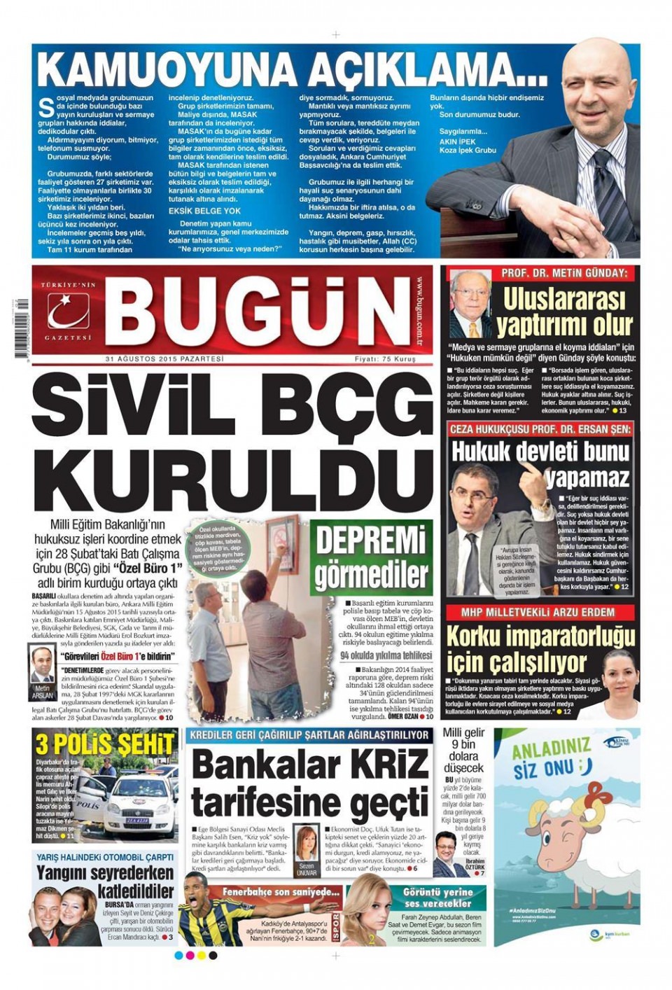 Gazeteler bugün ne yazdı? - 21