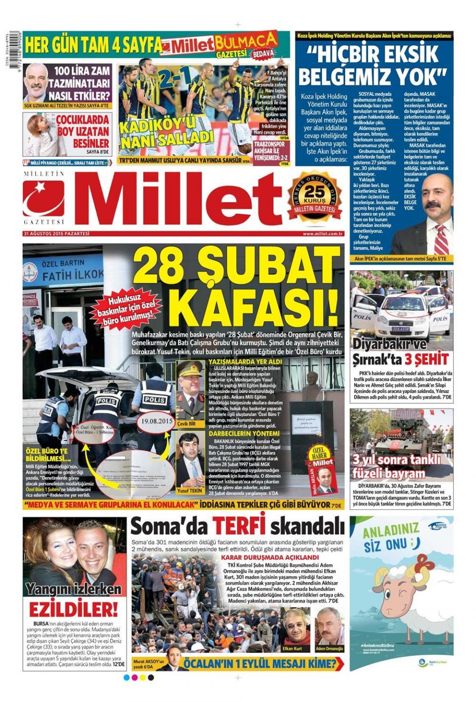 Gazeteler bugün ne yazdı? - 8