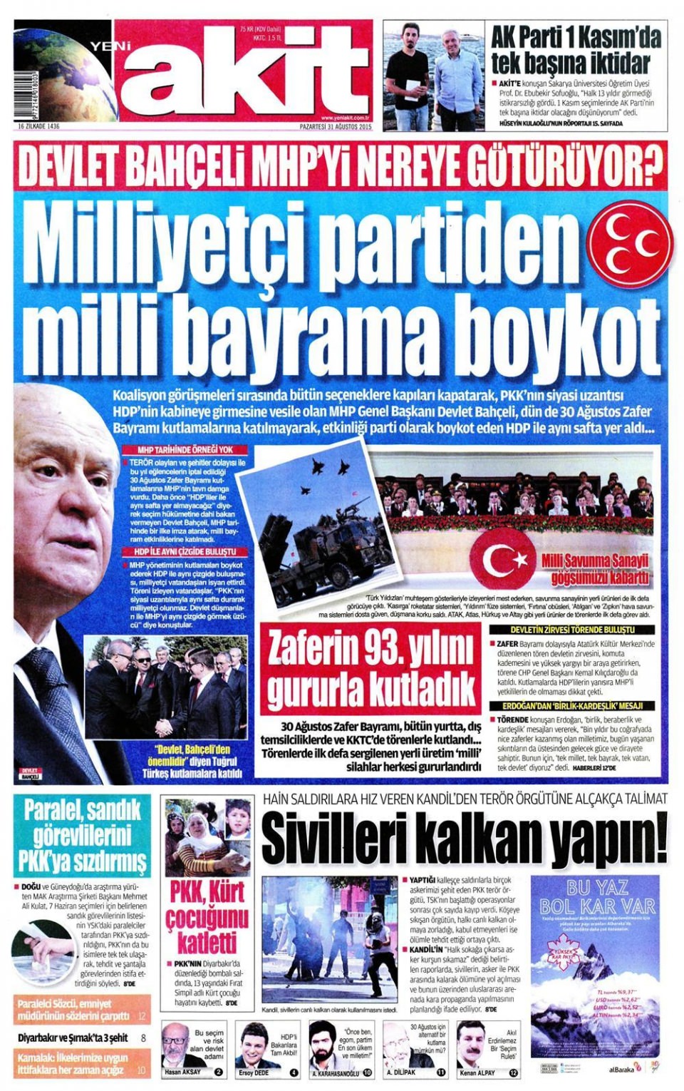 Gazeteler bugün ne yazdı? - 1