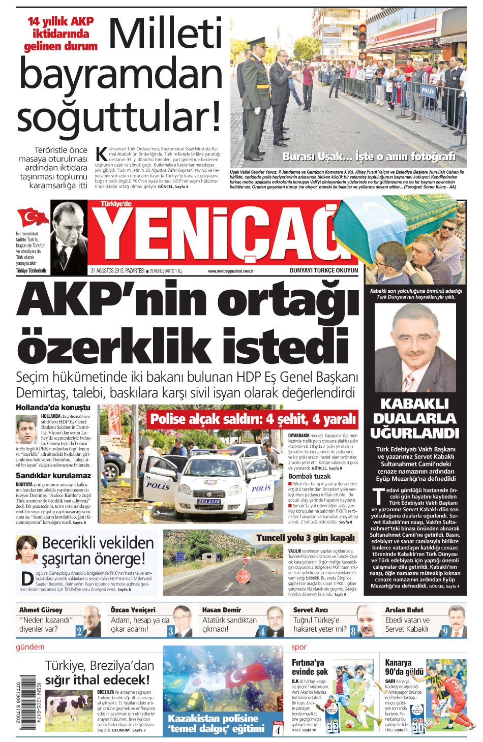 Gazeteler bugün ne yazdı? - 6