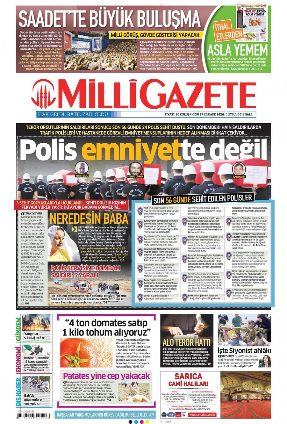 Gazeteler bugün ne yazdı? - 20