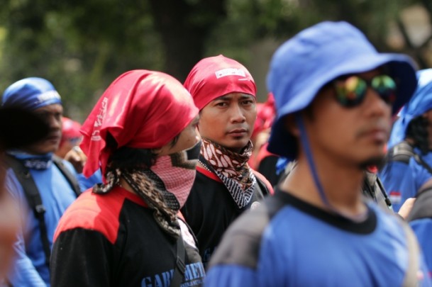 Endonezya'da işçi protestosu - 1