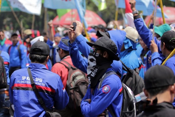 Endonezya'da işçi protestosu - 6