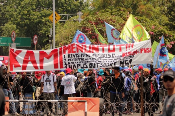 Endonezya'da işçi protestosu - 5