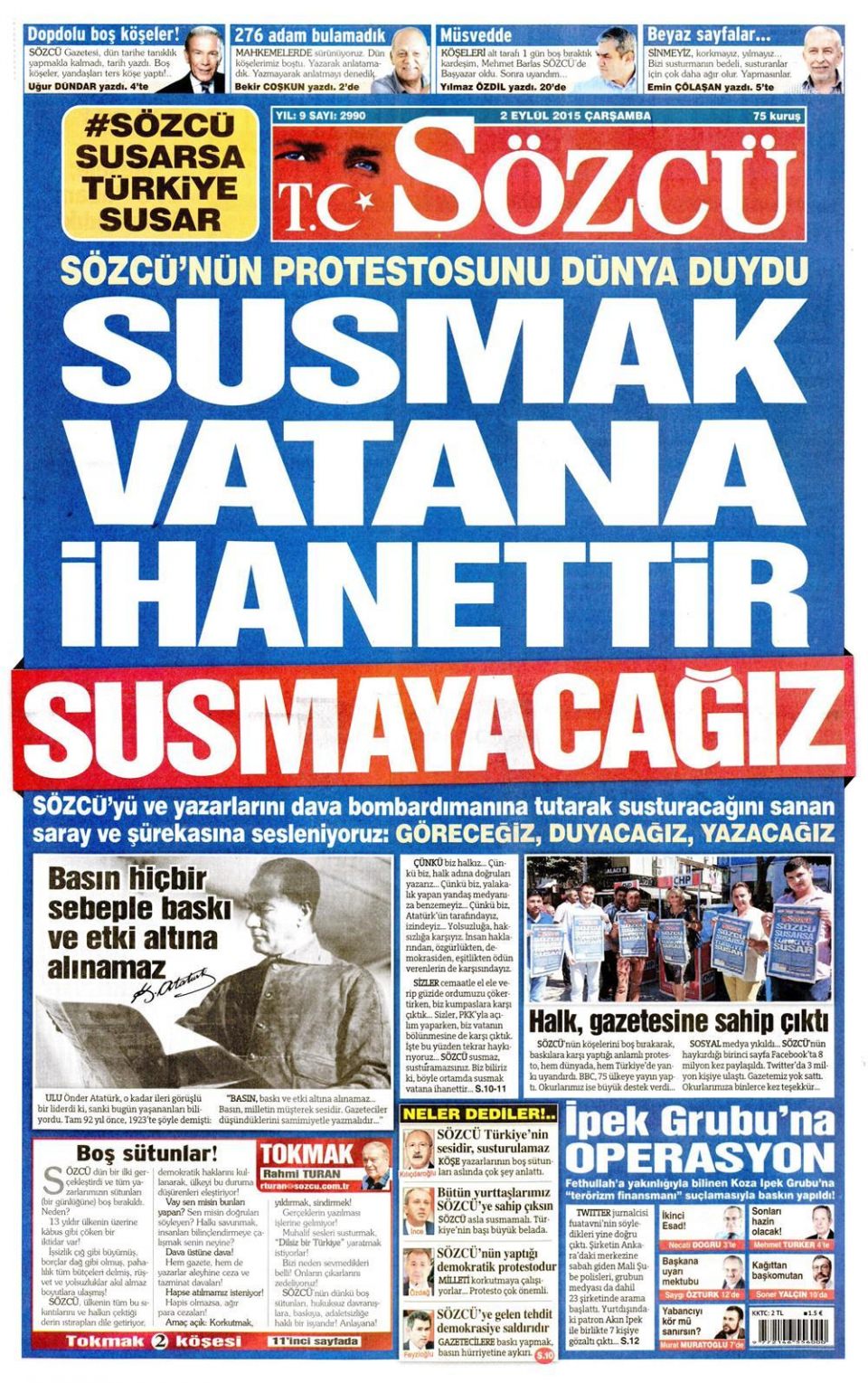 Gazeteler bugün ne yazdı? - 9