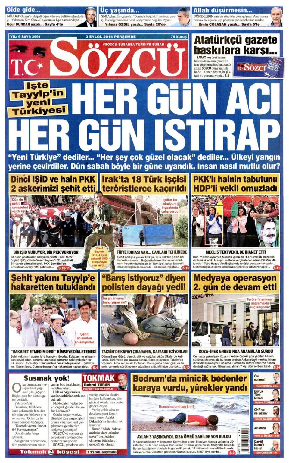 Gazeteler bugün ne yazdı? - 23