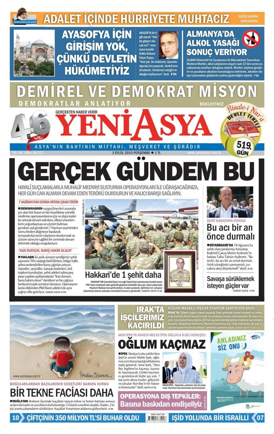 Gazeteler bugün ne yazdı? - 8