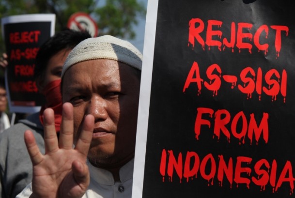 Endonezya'da Sisi karşıtı protesto - 882