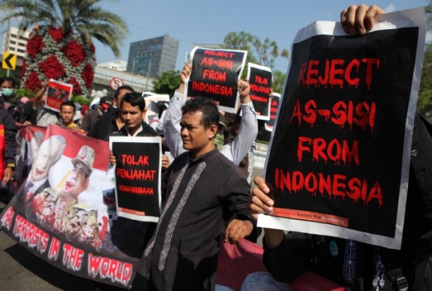 Endonezya'da Sisi karşıtı protesto - 716