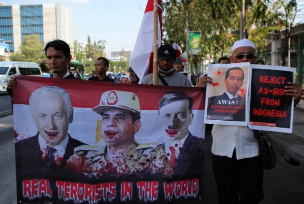 Endonezya'da Sisi karşıtı protesto - 855