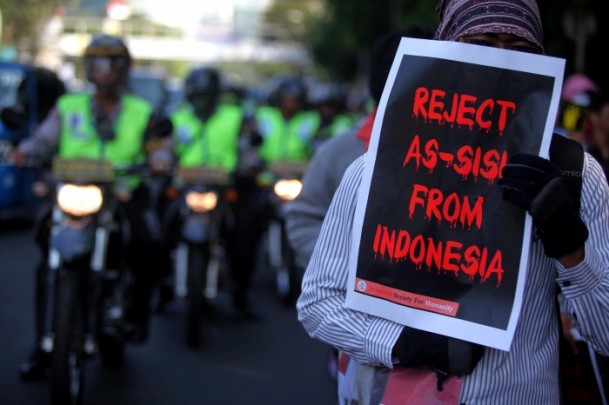 Endonezya'da Sisi karşıtı protesto - 782