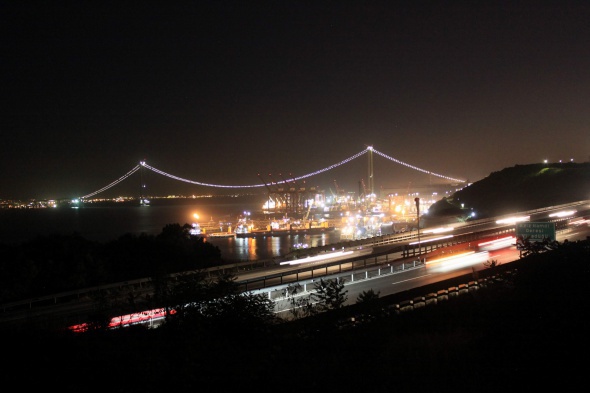Körfez geçiş köprüsü ışıklandırıldı - 5