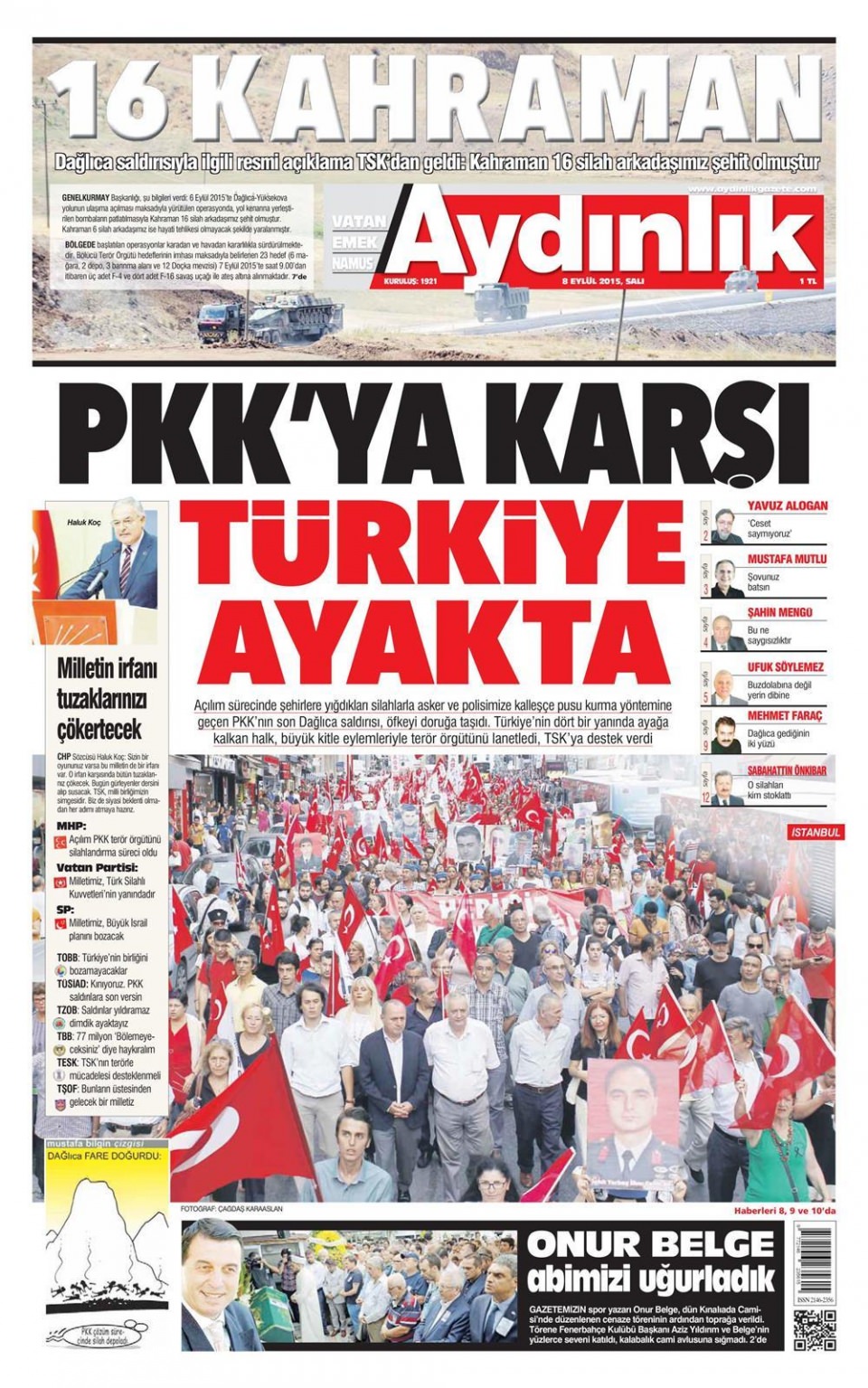 Gazeteler bugün ne yazdı? - 12