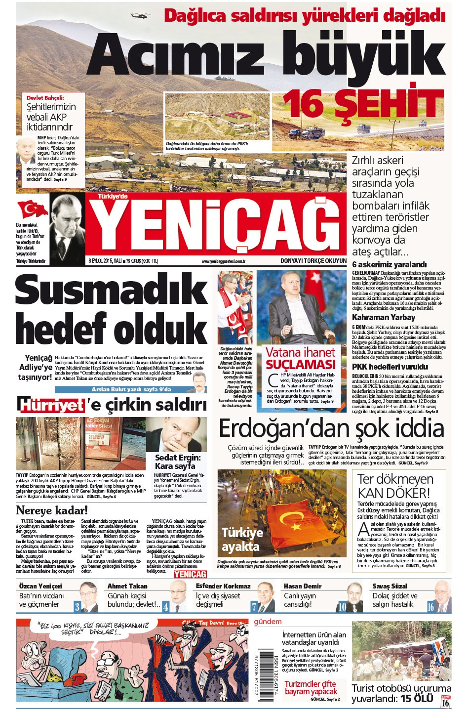 Gazeteler bugün ne yazdı? - 9