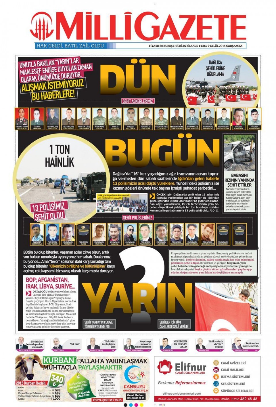 Gazeteler bugün ne yazdı? - 8