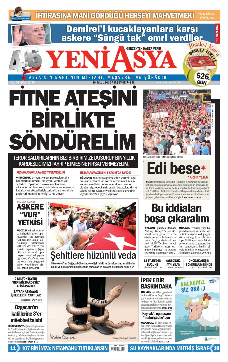 Gazeteler bugün ne yazdı? - 7