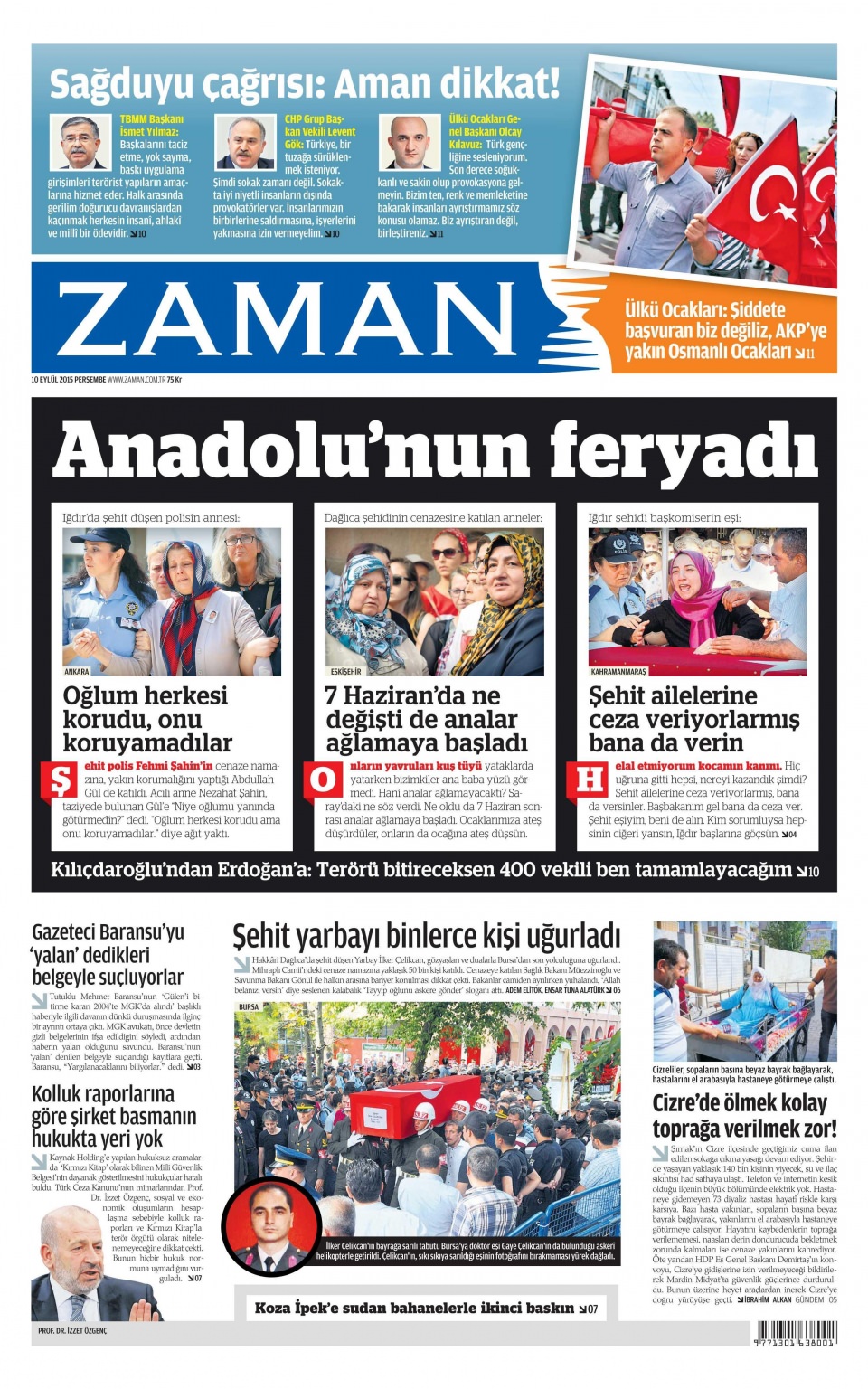 Gazeteler bugün ne yazdı? - 25