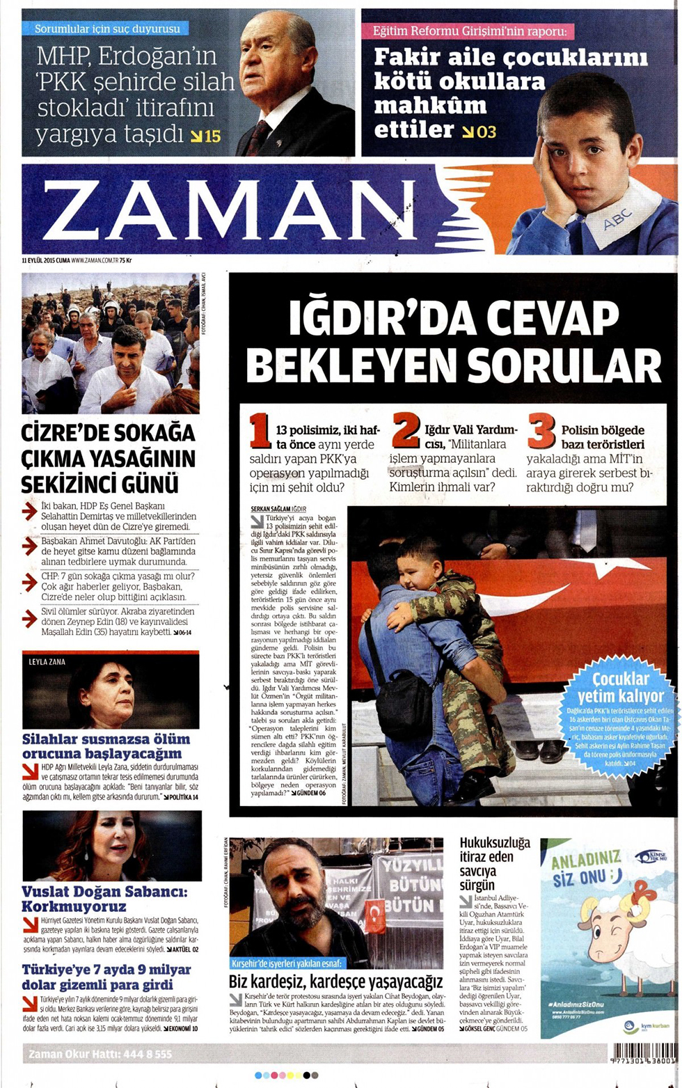 Gazeteler bugün ne yazdı? - 15