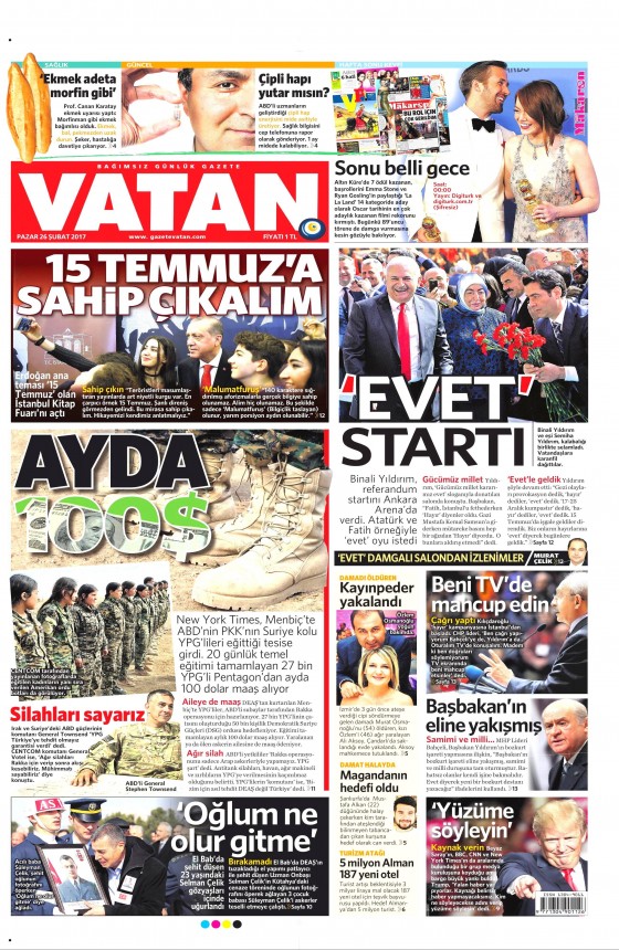 26 Şubat 2017 gazete manşetleri - 10