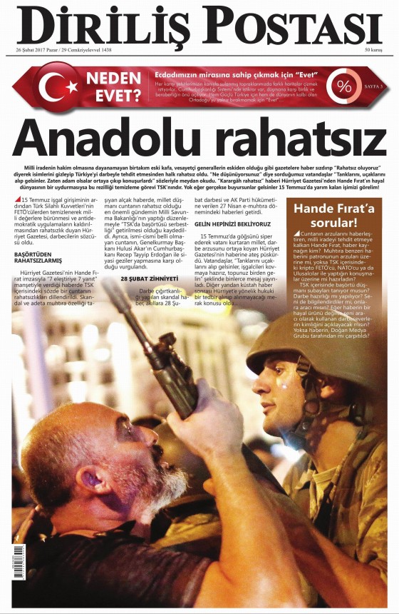 26 Şubat 2017 gazete manşetleri - 21