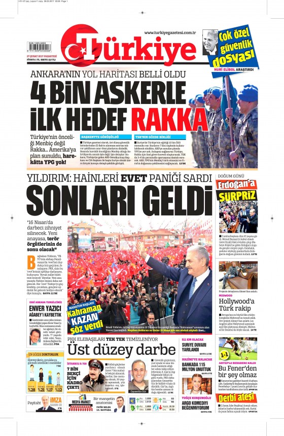 27 Şubat 2017 gazete manşetleri - 14