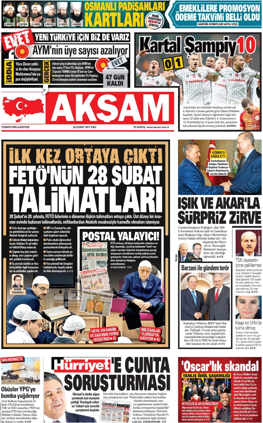 28 Şubat 2017 gazete manşetleri - 5