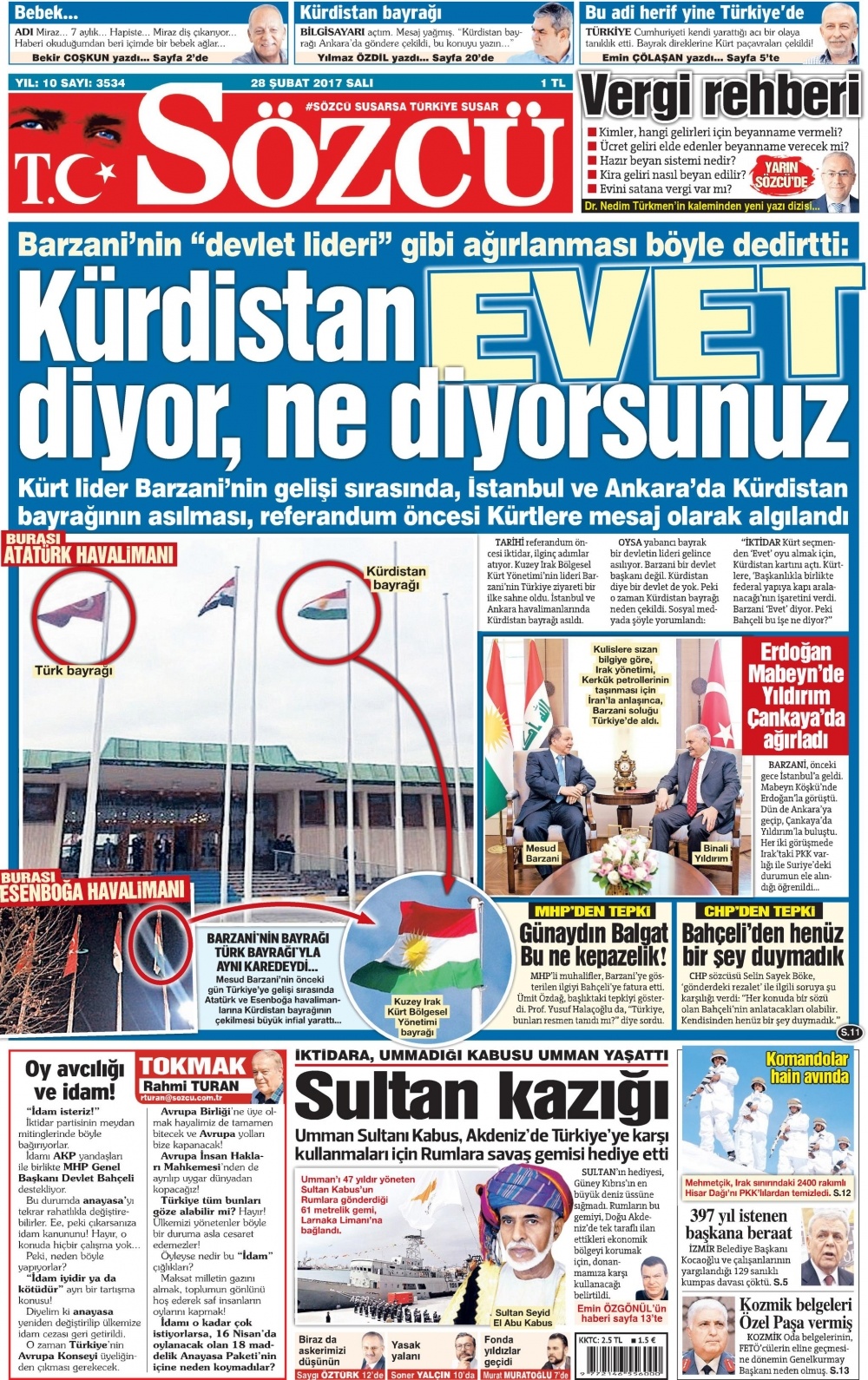 28 Şubat 2017 gazete manşetleri - 10