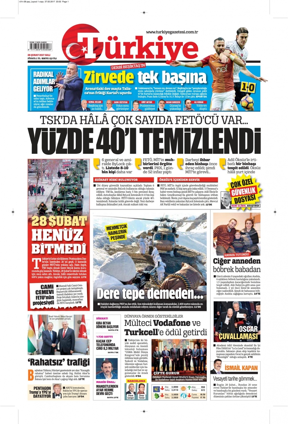 28 Şubat 2017 gazete manşetleri - 12