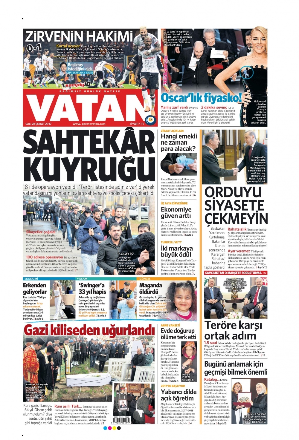 28 Şubat 2017 gazete manşetleri - 13