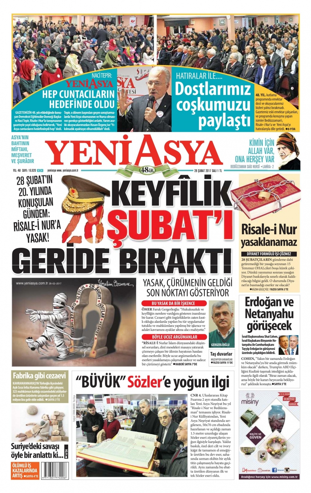 28 Şubat 2017 gazete manşetleri - 14