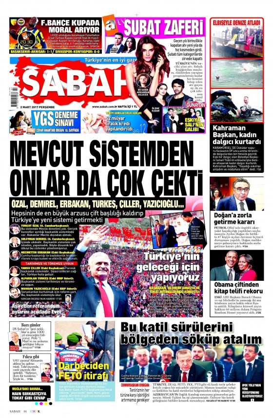 2 Mart 2017 gazete manşetleri - 13