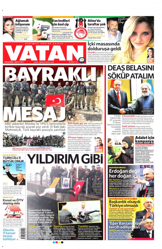 2 Mart 2017 gazete manşetleri - 15