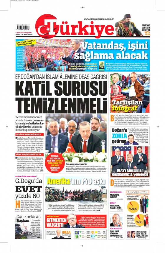 2 Mart 2017 gazete manşetleri - 16