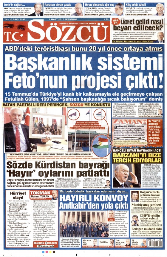 2 Mart 2017 gazete manşetleri - 17