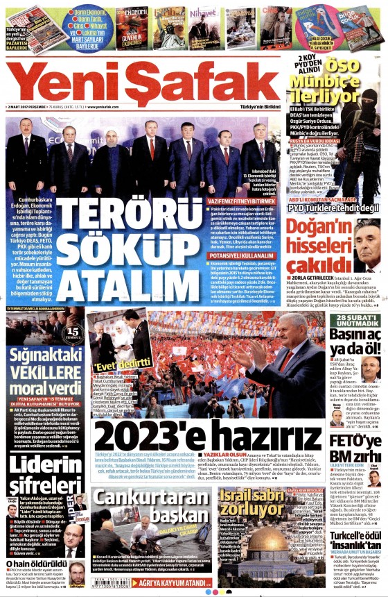 2 Mart 2017 gazete manşetleri - 19