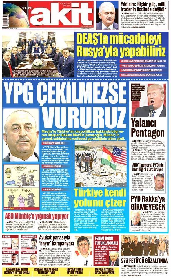 3 Mart 2017 gazete manşetleri - 565
