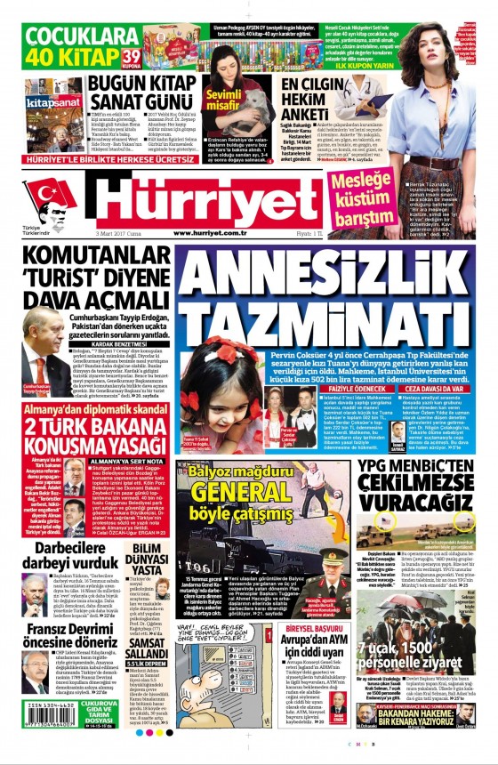 3 Mart 2017 gazete manşetleri - 8