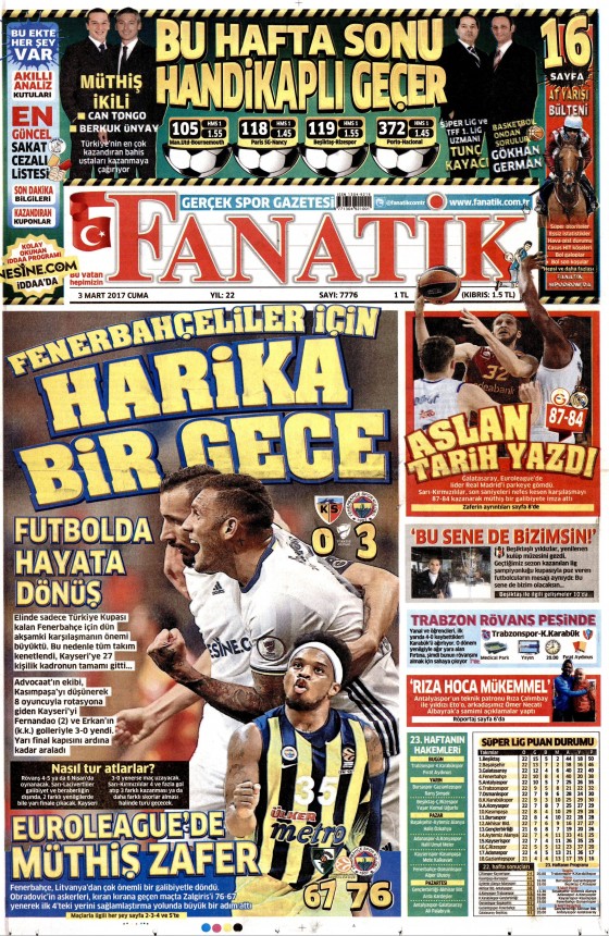 3 Mart 2017 gazete manşetleri - 10