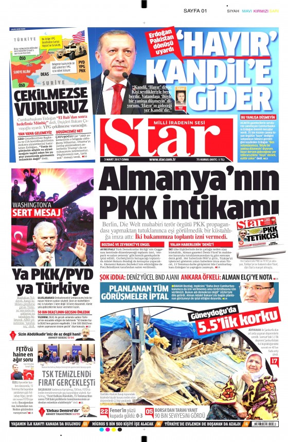 3 Mart 2017 gazete manşetleri - 18