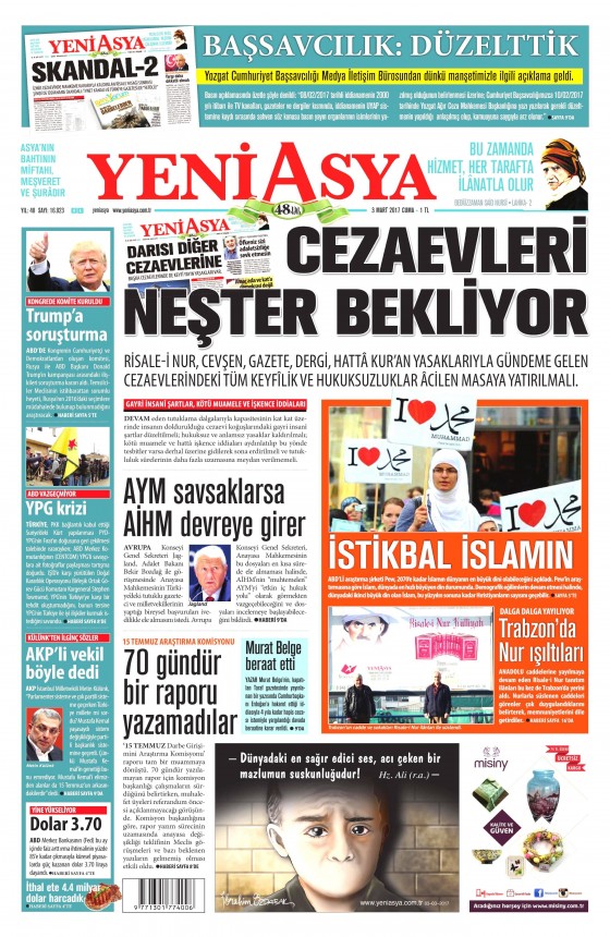 3 Mart 2017 gazete manşetleri - 22