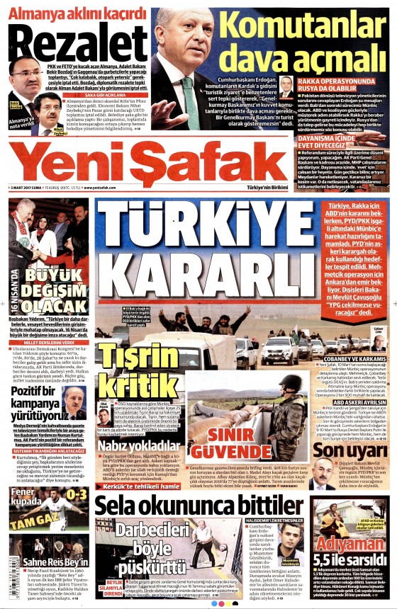 3 Mart 2017 gazete manşetleri - 30
