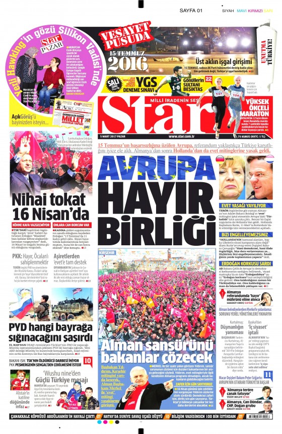5 Mart 2017 gazete manşetleri - 7