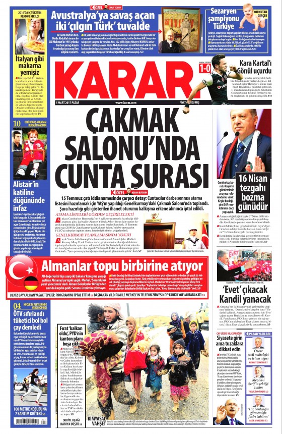 5 Mart 2017 gazete manşetleri - 8