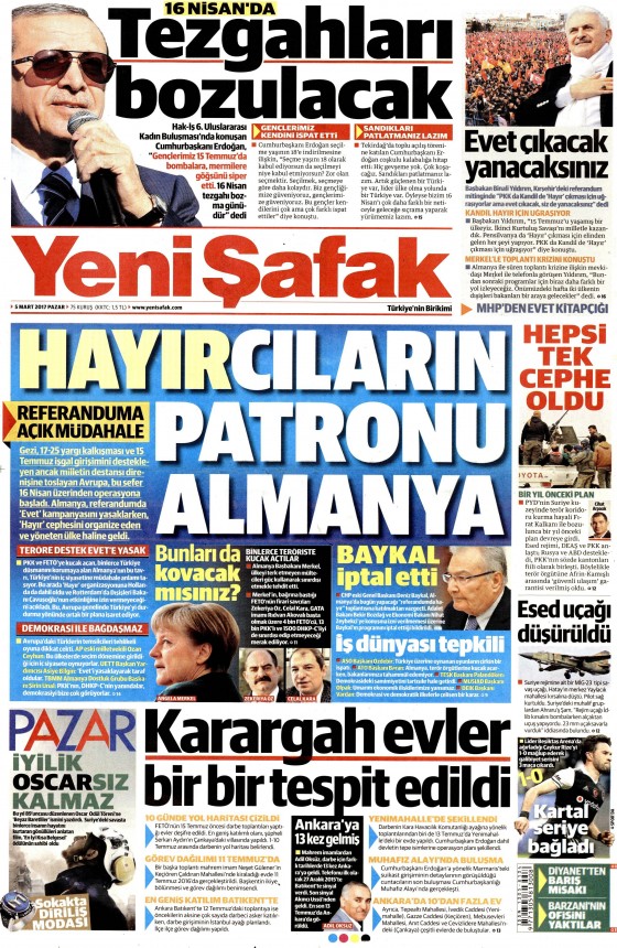 5 Mart 2017 gazete manşetleri - 9